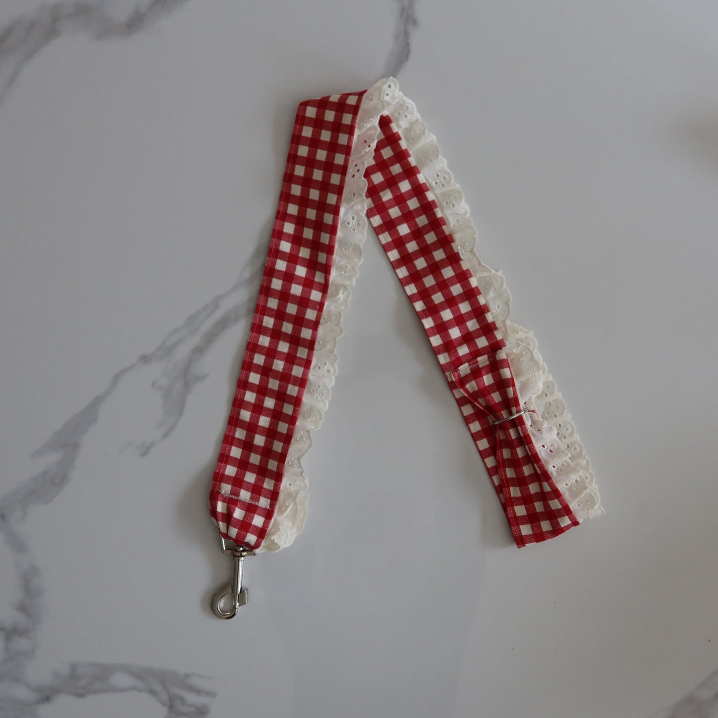 Red Gingham Leash